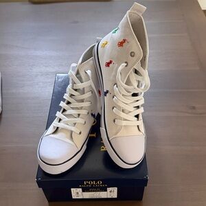 POLO Ralph Lauren high tops youth/men 6.5, 7/women 7.5, 8 and 8.5 NEW